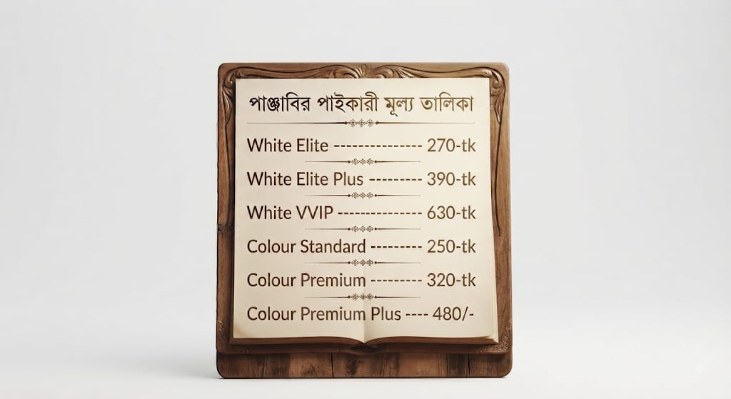 পাঞ্জাবি ২৪ পিচ ৬ টি কোয়ালিটির